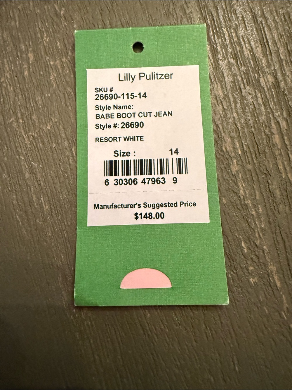 Lilly Pulitzer Babe bootcut jeans 14 - Picture 5 of 5